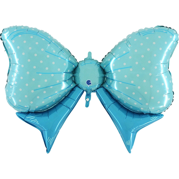 Supershape blue bow
