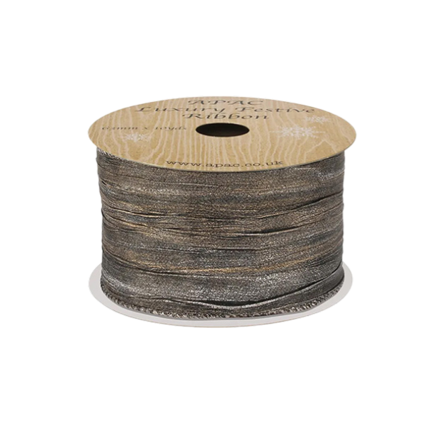 Ribbon wired edge gold bronze