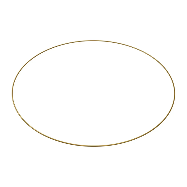 Gold bridesmaid flower hoop