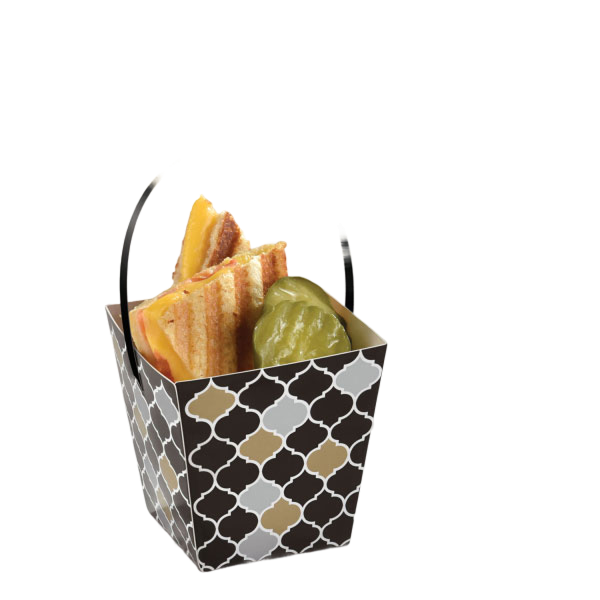 Cups with handle paper minis black