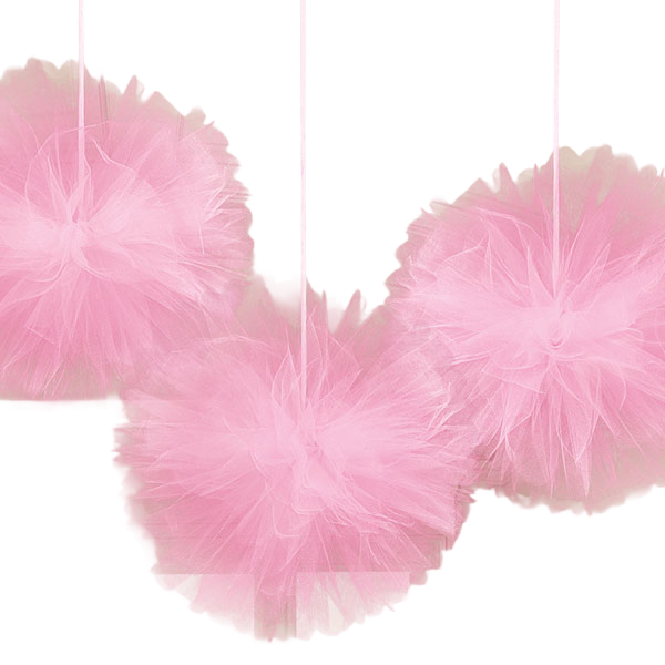 Fluffy decoration wedding decorations pink