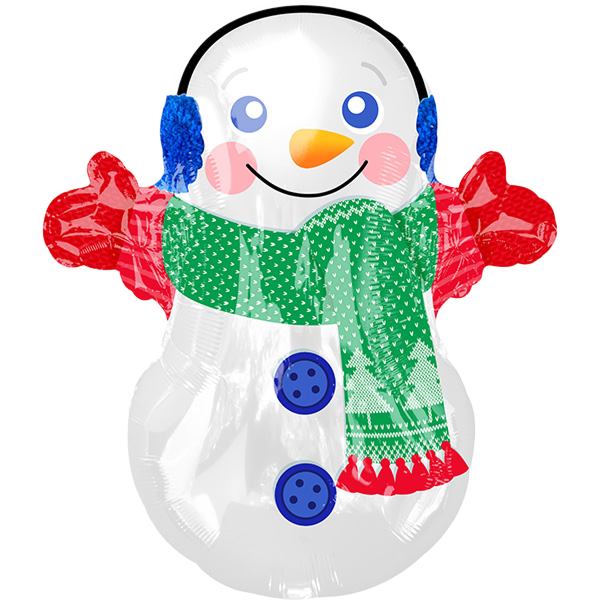 Junior shape adorable snowman