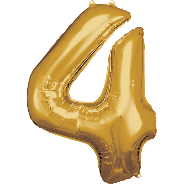 Large number 4 gold