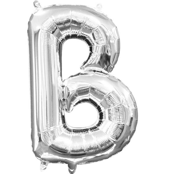 Mini letter b silver