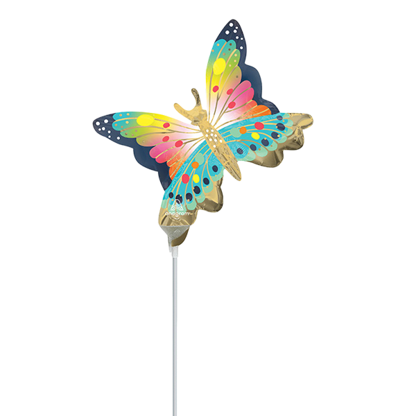 Minishape satin vibrant flutters butterfly