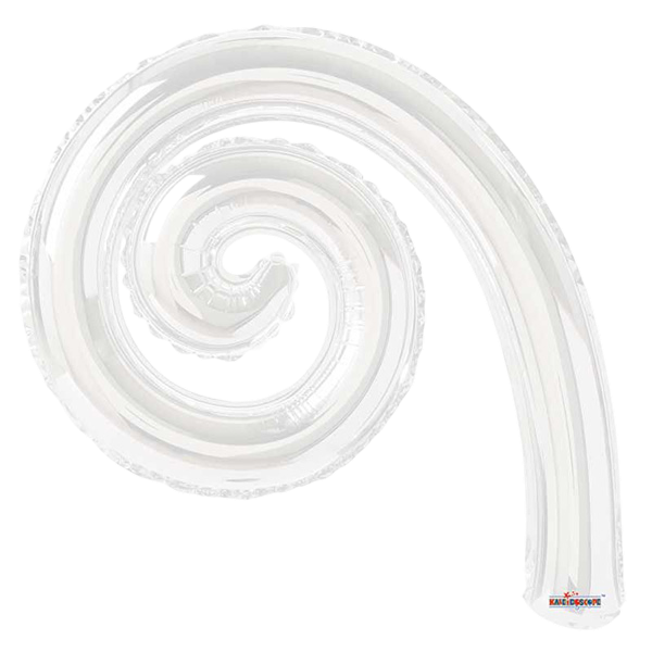 Minishape white kurly spiral
