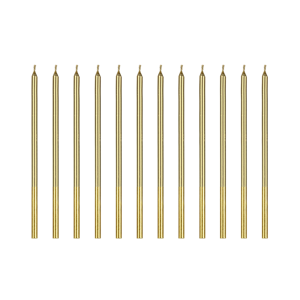 Candle plain gold