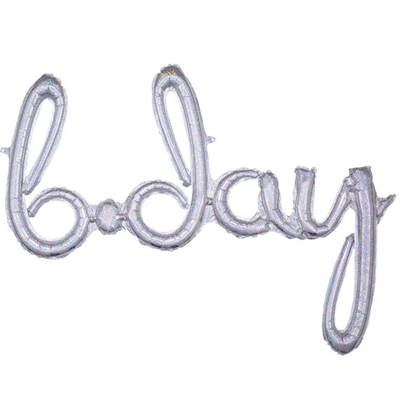 Script phrase bday holographic