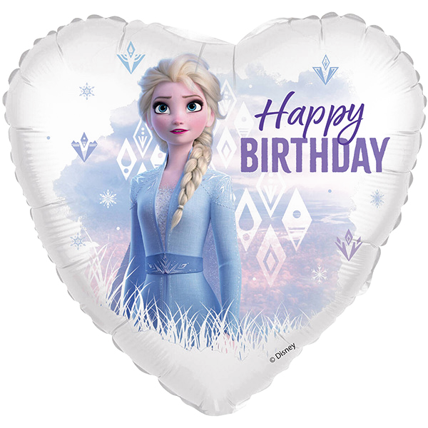 Standard disney elsa heart happy birthday
