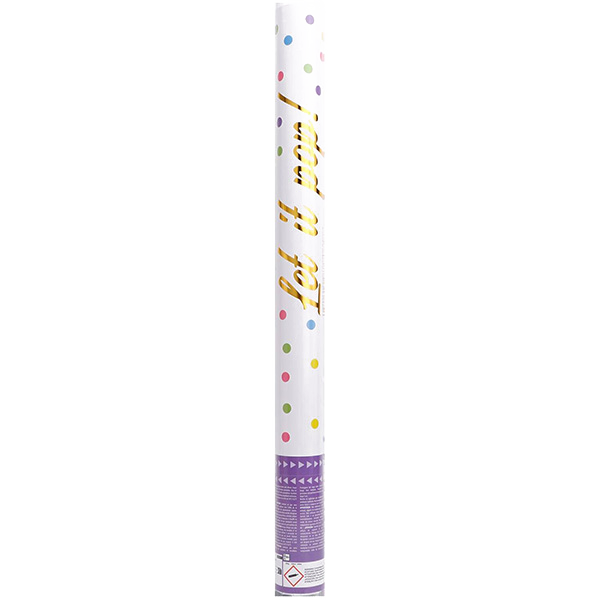 Confetti cannon multicolor 60cm