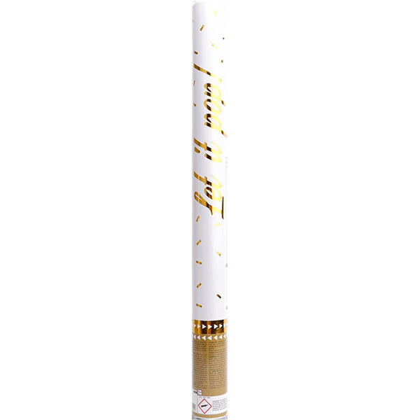 Confetti cannon gold 60cm