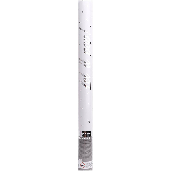 Confetti cannon silver 60cm