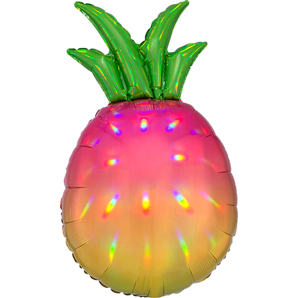 Supershape holo iridescent pineapple
