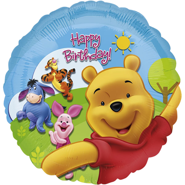 Standard pooh & friends sunny bday