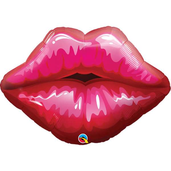 Supershape big red kissey lips