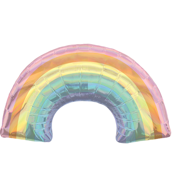 Supershape irdescent pastel rainbow