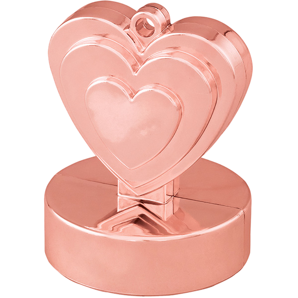 Weight heart rose gold