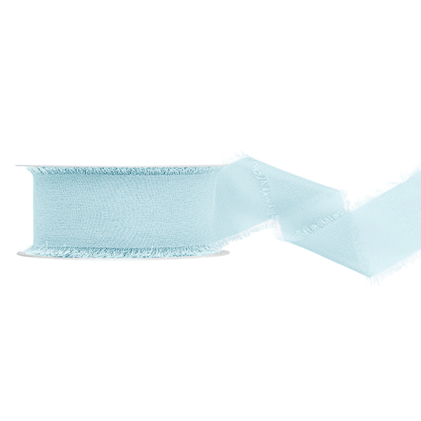 Ribbon chiffon sky blue