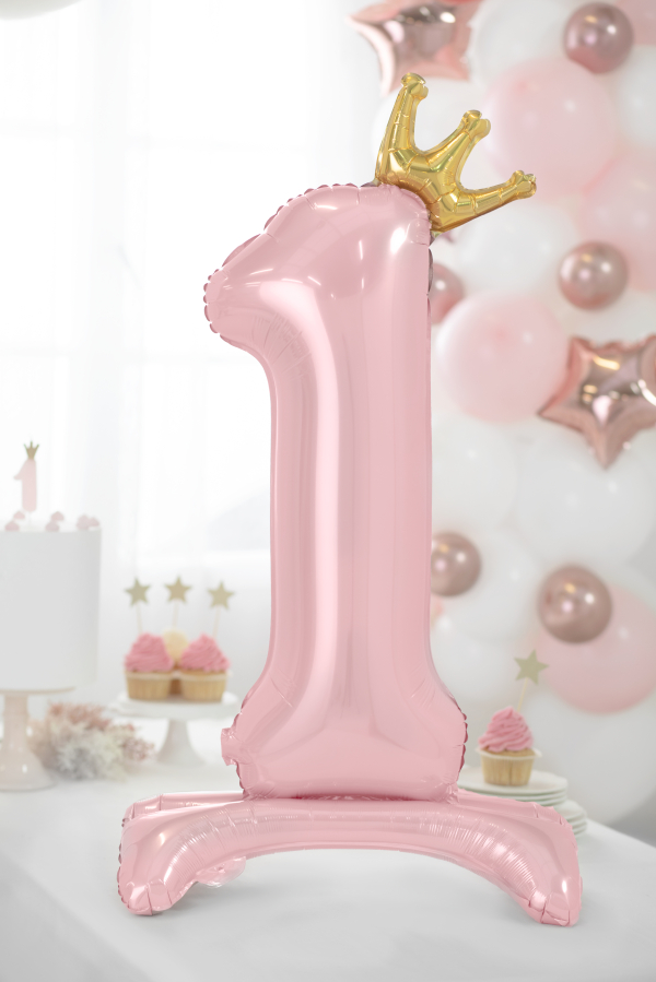 Large Standing Number 1 Pink