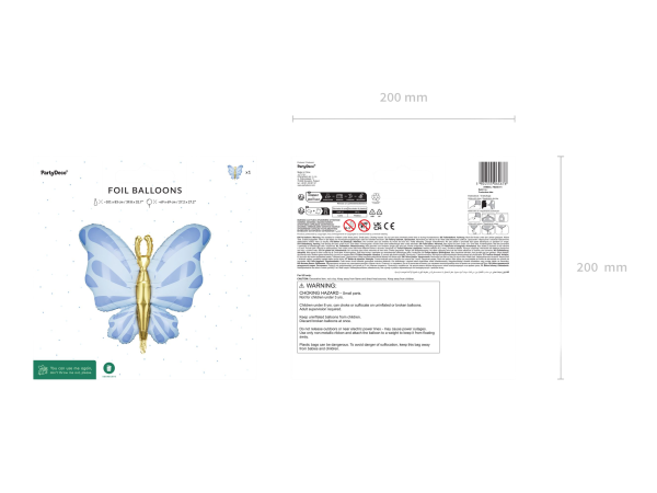 JUNIOR SHAPE BUTTERFLY BLUE