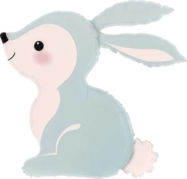 SUPERSHAPE WOODLAND BUNNY BLUE